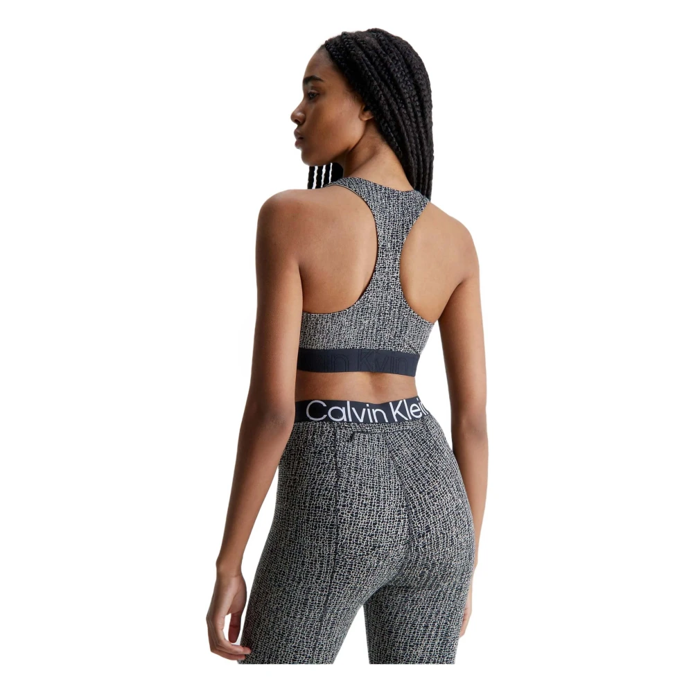 Calvin Klein Sportbeha met Medium Ondersteuning voor Dames Gray Dames