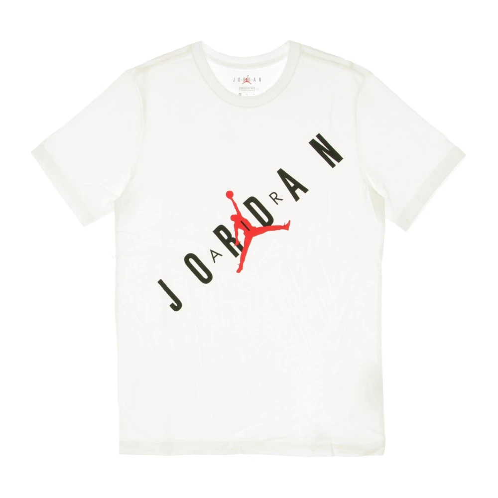 Jordan Stretch Crew Heren T-shirt Wit Zwart Rood White Heren