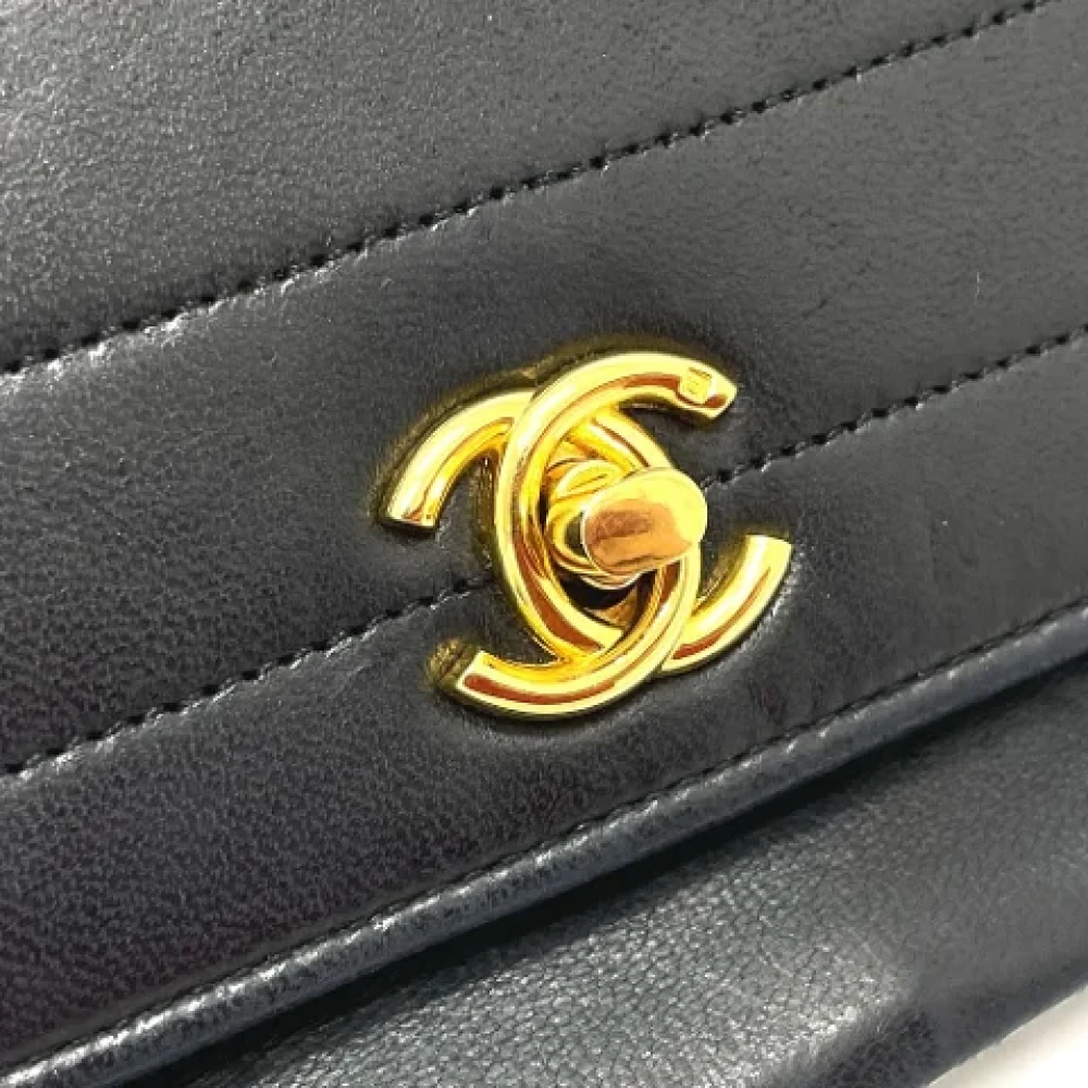 Chanel Vintage Pre-owned Leather chanel-bags Black Dames