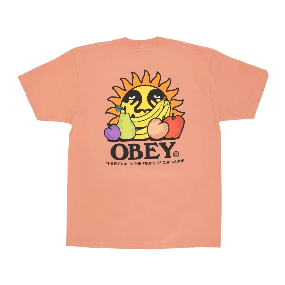 Obey Toekomst Vruchten Arbeid Tee Citrus T-shirt Pink Heren
