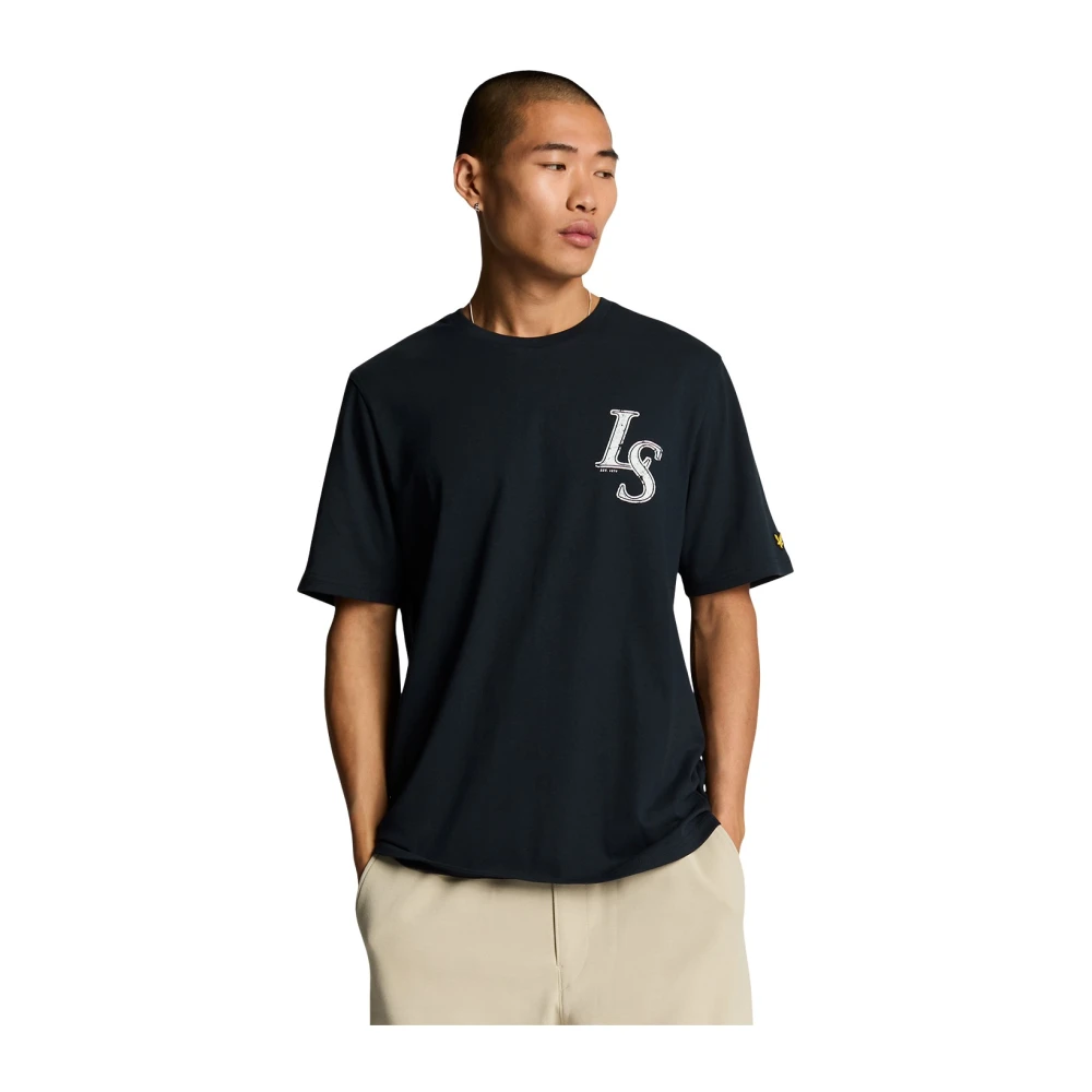 Lyle & Scott SS T-Shirts Emblem T-Shirt Blue Heren