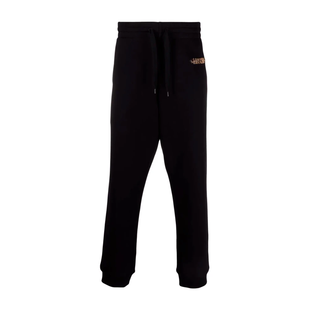 Moschino Bordeaux Paljett Sportig Sweatpants Black, Herr