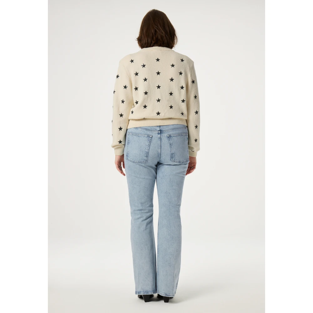 Fabienne Chapot Lichtblauwe Flare Jeans Blue Dames