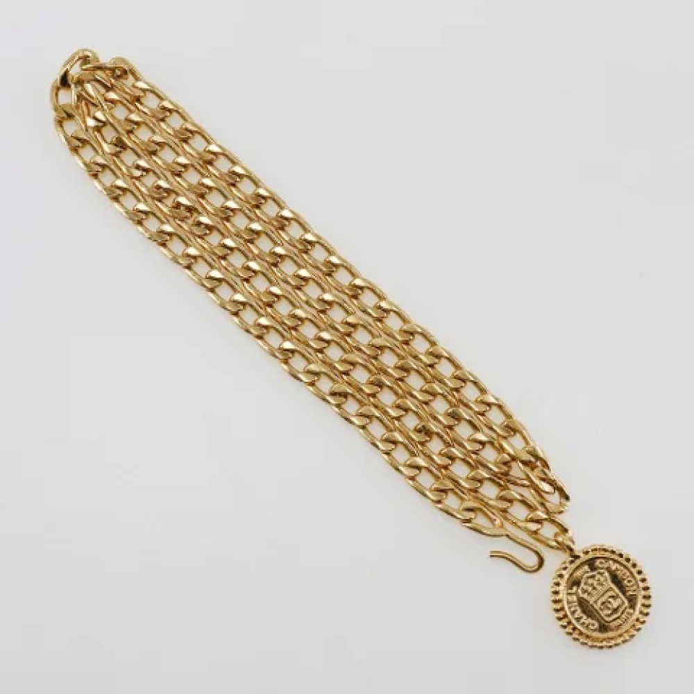 Chanel Vintage Pre-owned Metal belts Yellow Dames