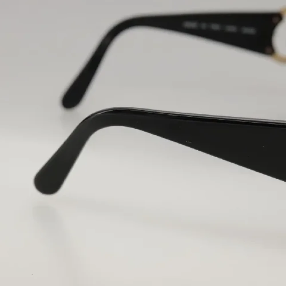 Chanel Vintage Pre-owned Plastic sunglasses Black Dames