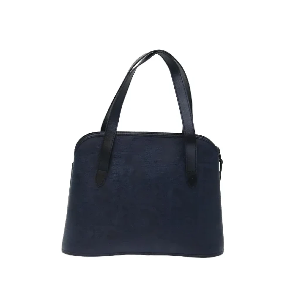 Dior Vintage Pre-owned Canvas handbags Blue Dames