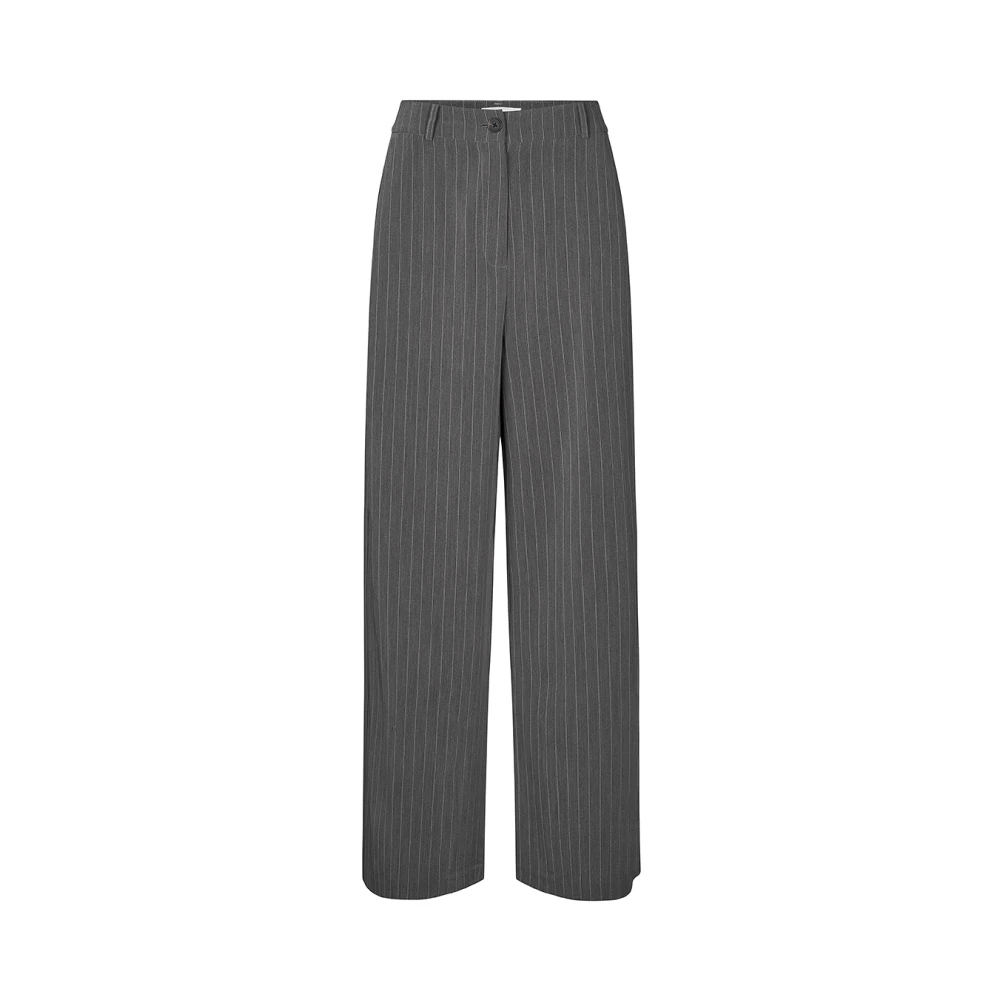 Pinstripe Wide Leg Pants