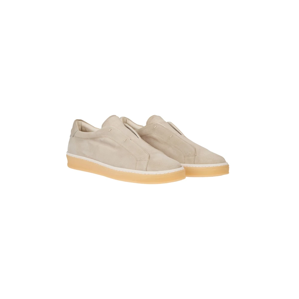 Eleventy Herren Beige Slip-On Sneakers