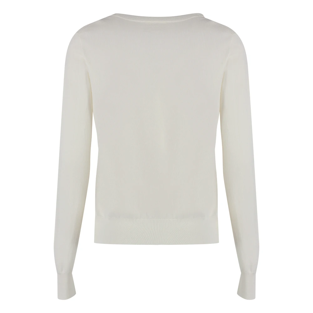 P.a.r.o.s.h. Geribbelde Wol Kasjmier Trui Beige Dames