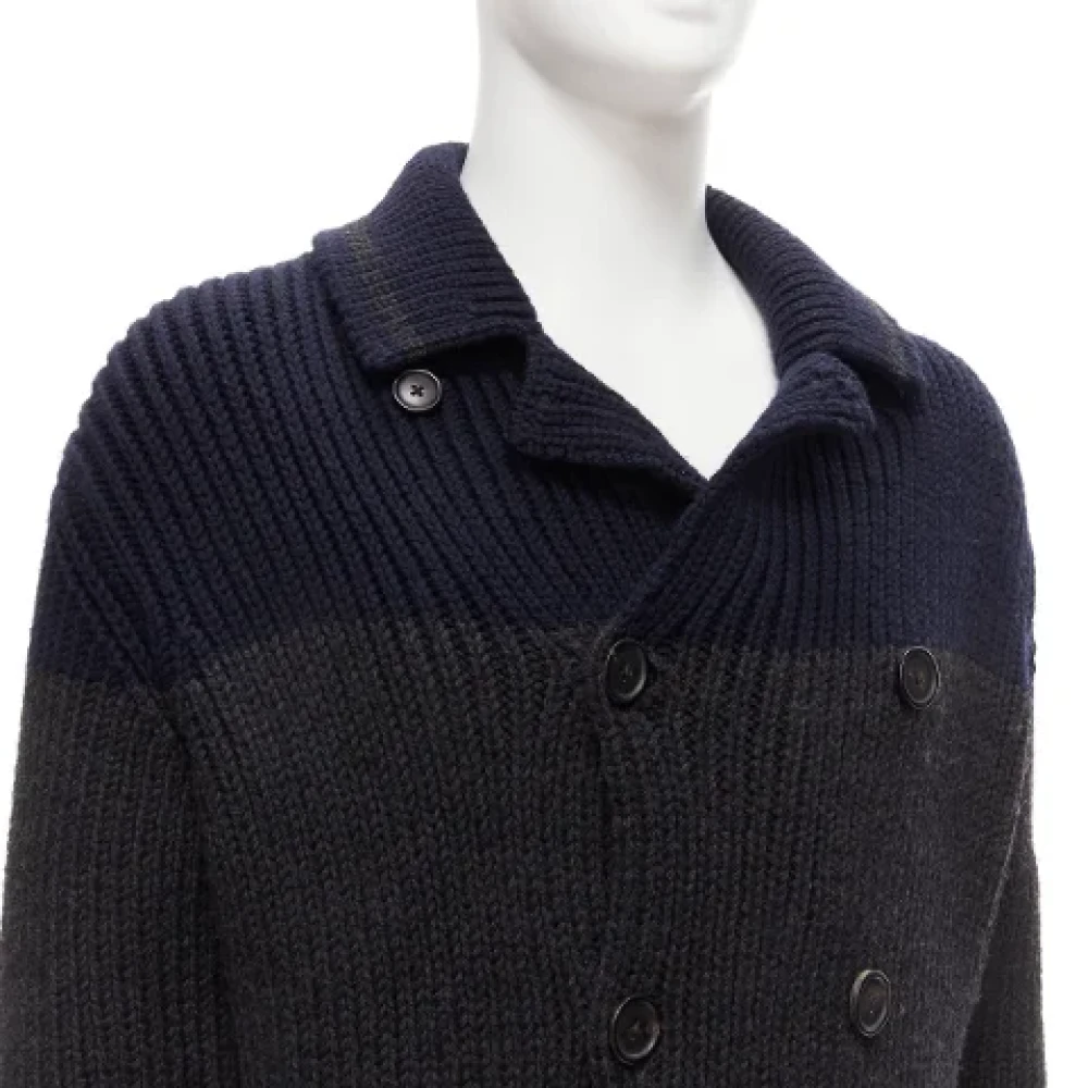 Prada Vintage Pre-owned Wool tops Gray Dames