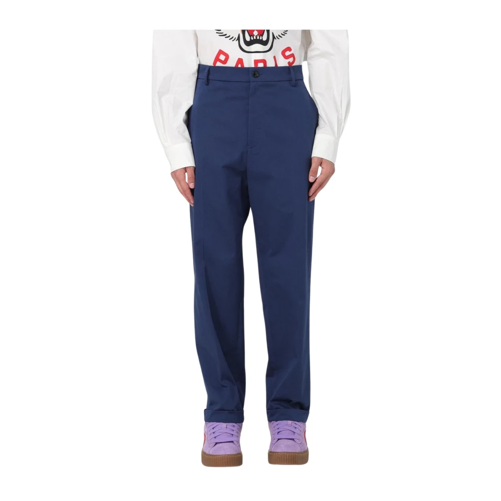 Kenzo Uomo Blu Pantaloni, S, New,