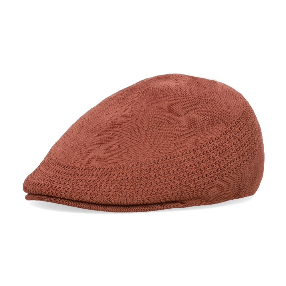 Kangol Ventair Mahogany Tropic Flat Cap Brown Heren