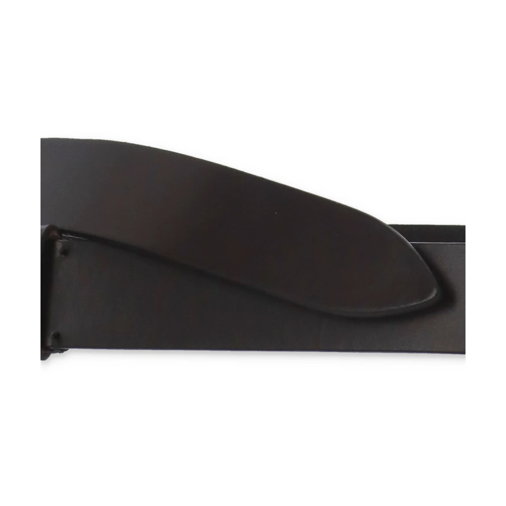 Orciani Bruin gladleren riem met schuifring Brown Heren