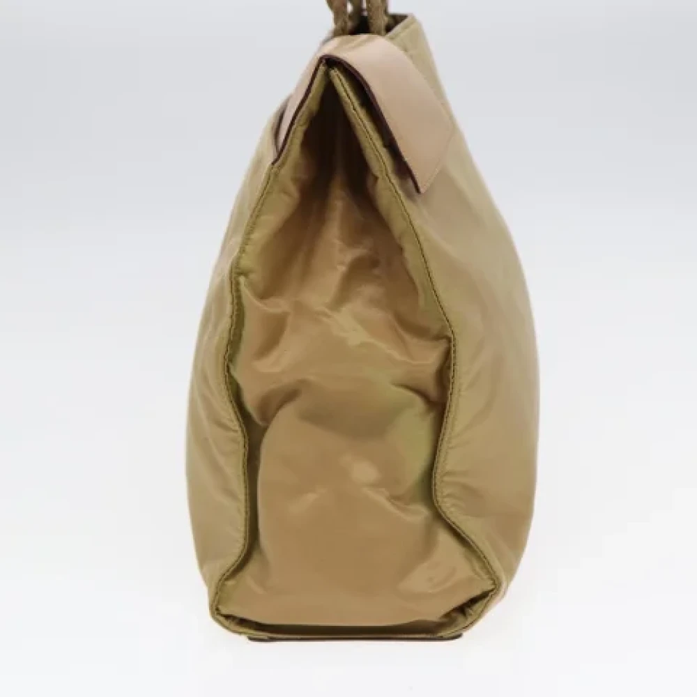 Prada Vintage Pre-owned Nylon totes Beige Dames