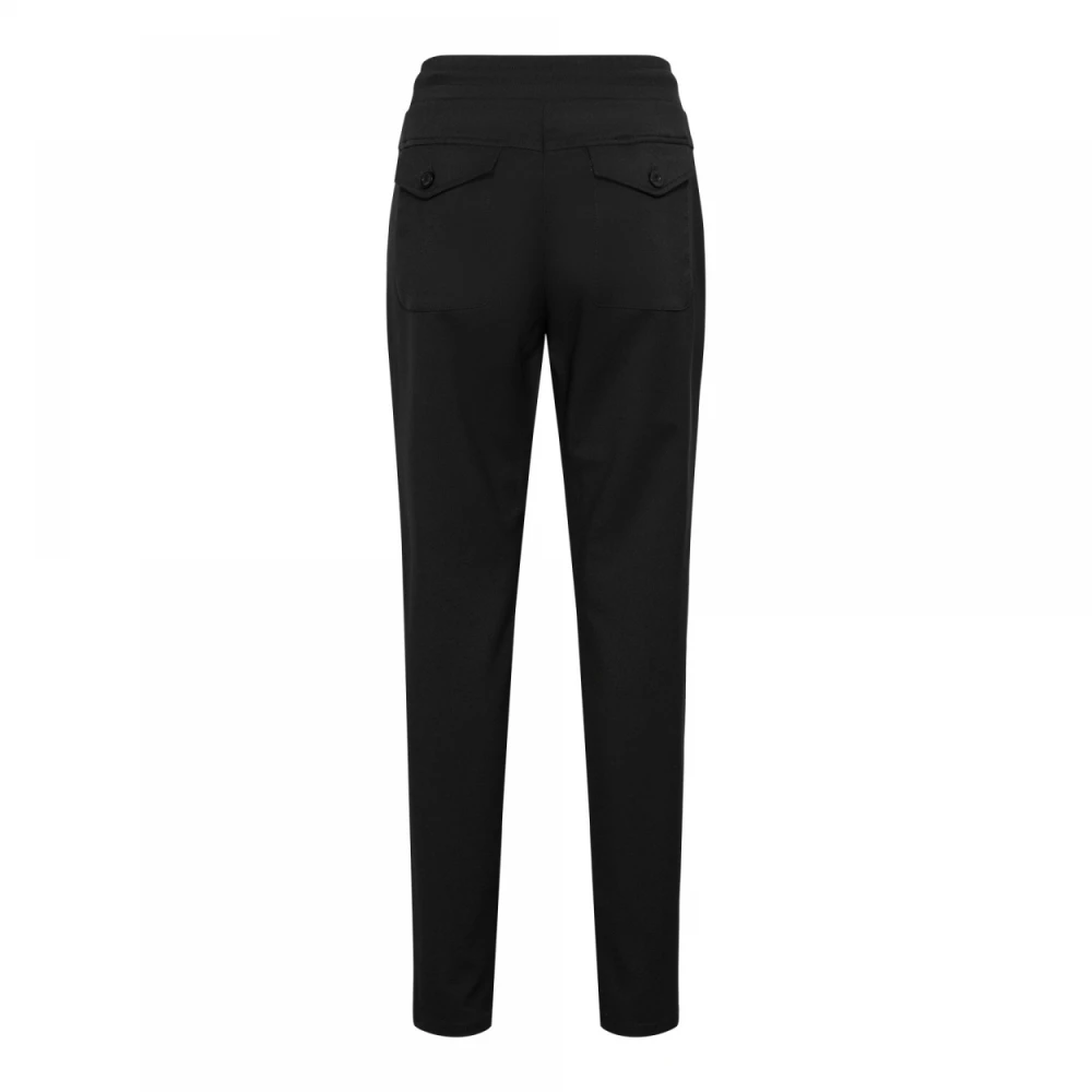 &Co Woman Smalle pasvorm herenbroek Black Dames