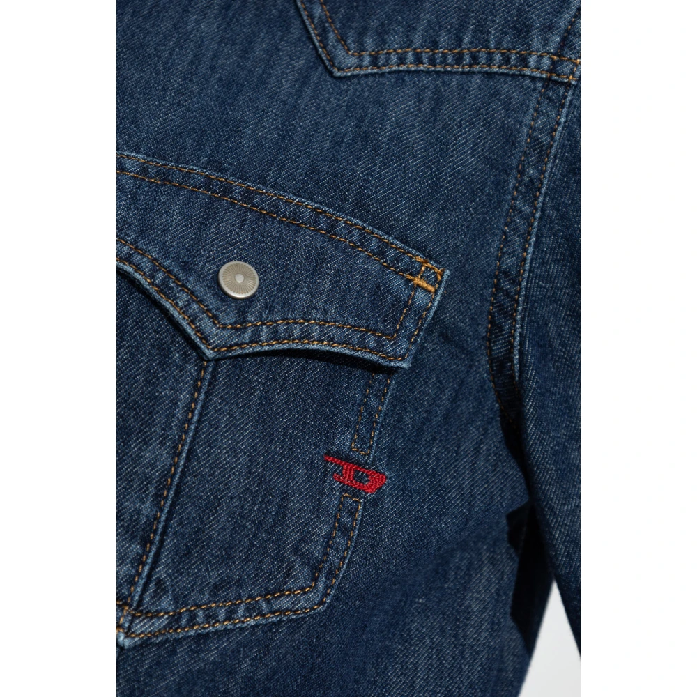 Diesel Denim shirt De-Waves Blue Dames