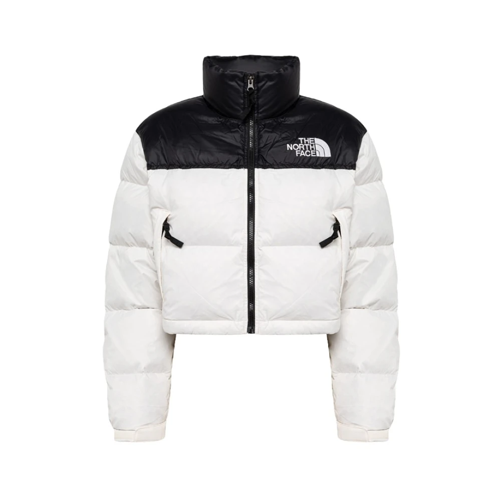 The North Face Nuptse Cropped Donsjas White Dames