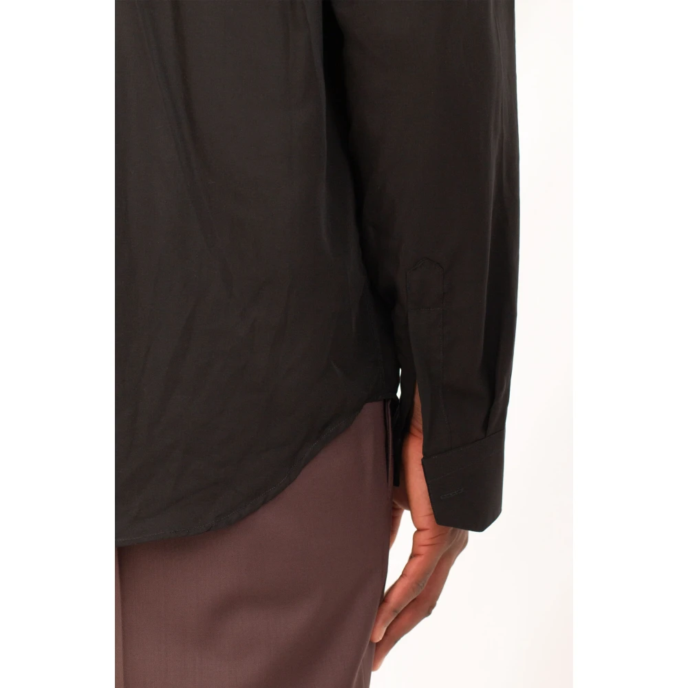 Costumein Drop Schouders Shirt in Andrea Stijl Black Heren