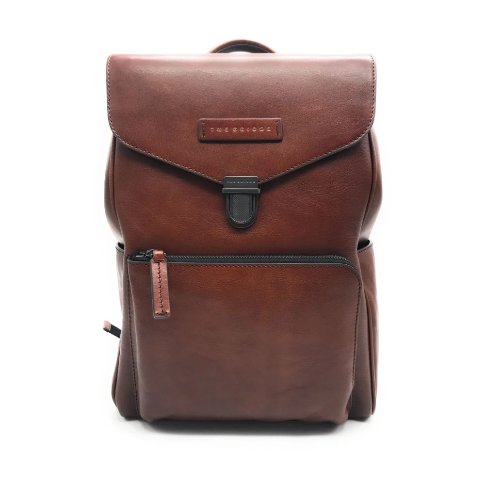The Bridge Stijlvolle Rugzak Filippo Brown Unisex
