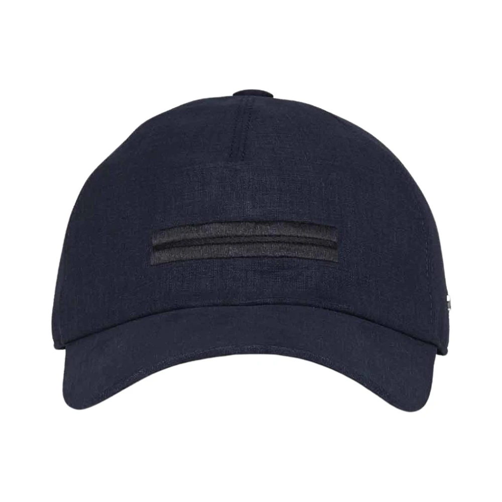 Zegna Blue Oasi Lino Baseball Cap - Male - Hats & Caps - M - Accessories