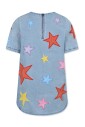 denim-short-sleeved-dress-with-embroidered-stars