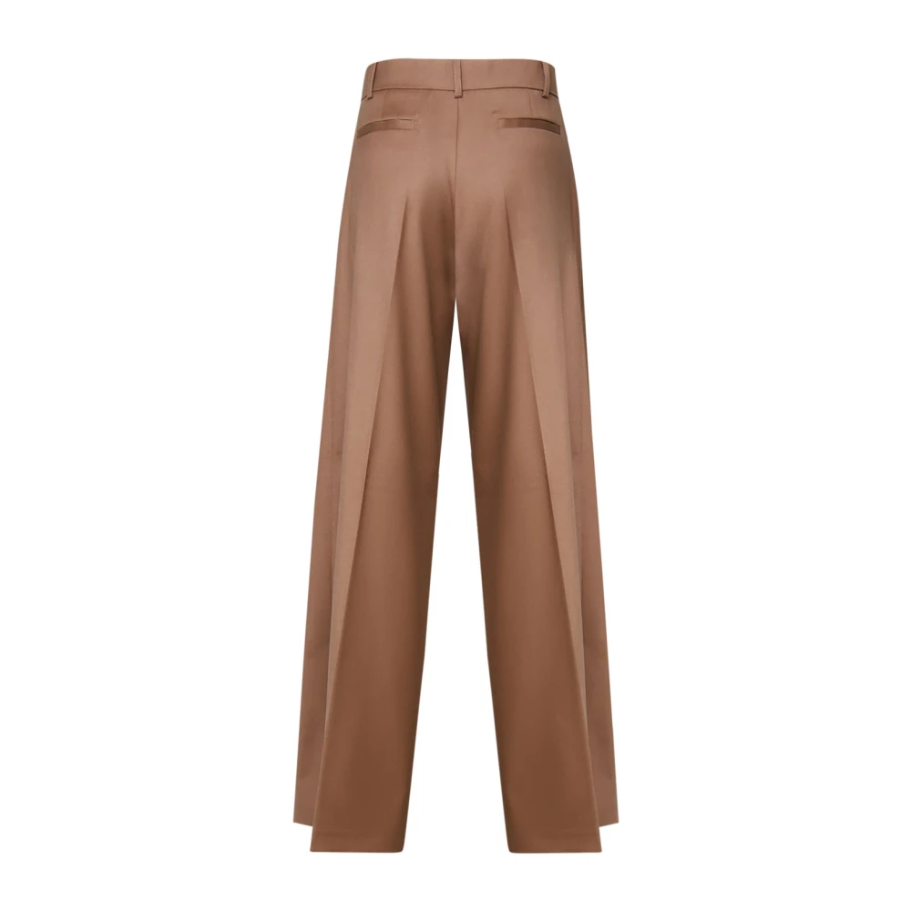 pinko Bruine Wollen Broek Brown Dames