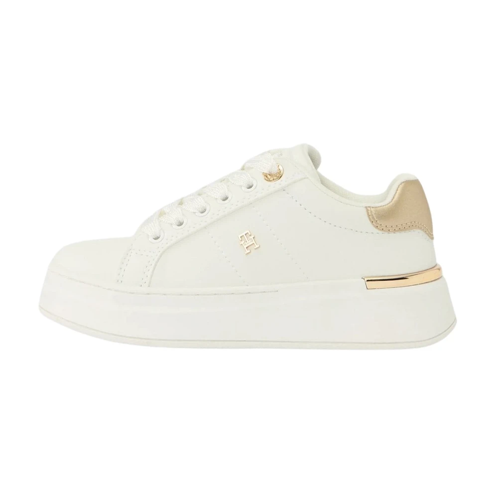 Tommy Hilfiger Unisex Kids White Kids Sneakers, 31 Eu, Mila - Trainers Basse