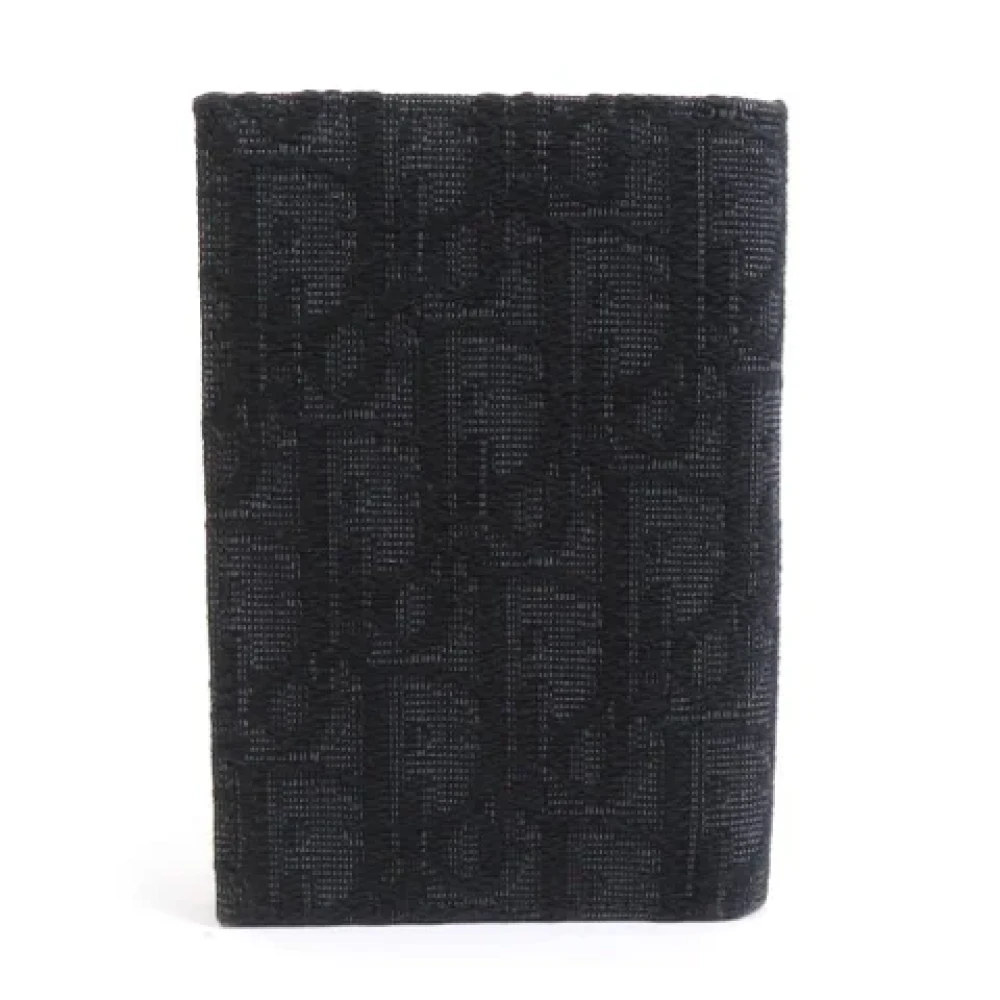Dior Vintage Pre-owned Canvas home-office Black Heren