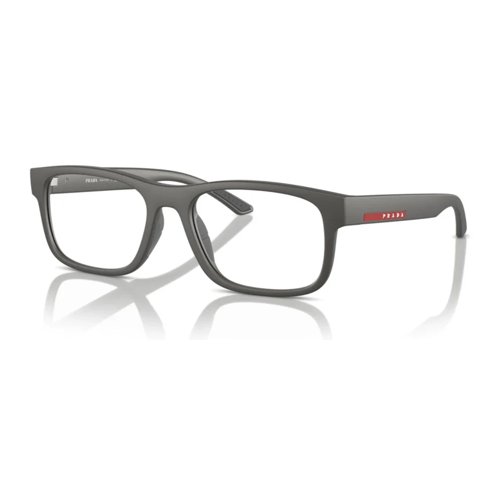 Prada Metallic Grey Brillen Montuur PS 04Qv Gray Unisex