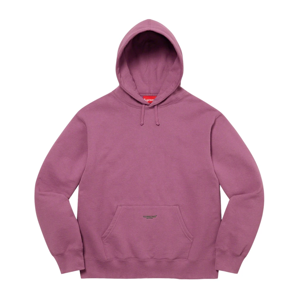 Supreme Beperkte oplage Micro Logo Hoodie Dusty Palm Purple Heren