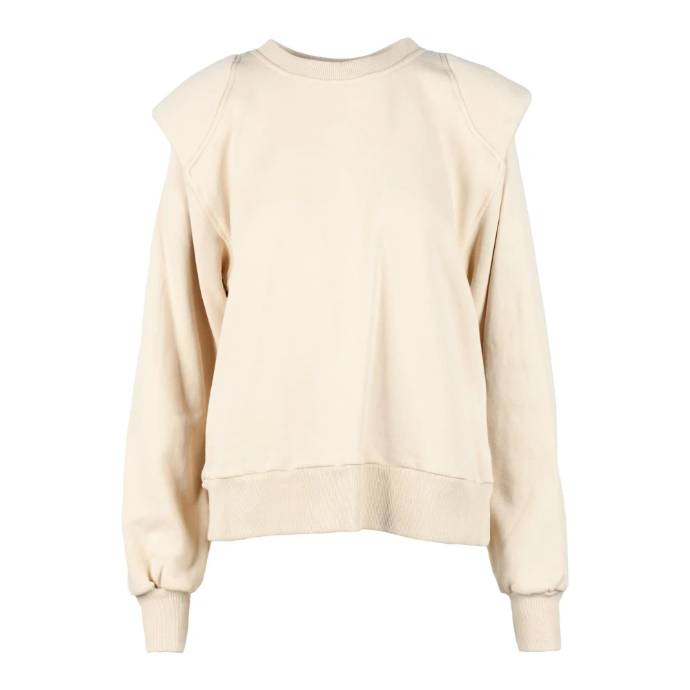 Weili Zheng Katoenen Stijlvolle Maglia Shirt Beige Dames