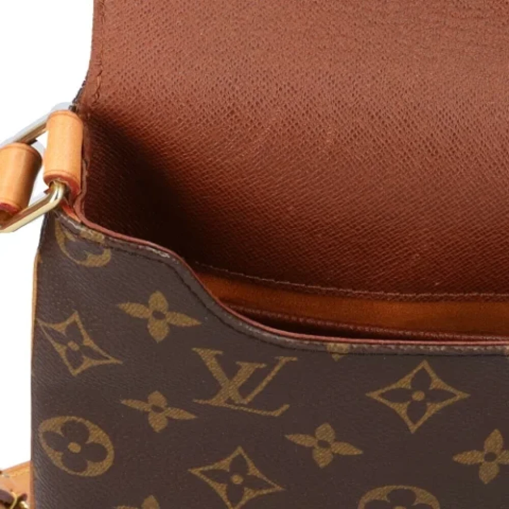 Louis Vuitton Vintage Pre-owned Fabric shoulder-bags Brown Dames