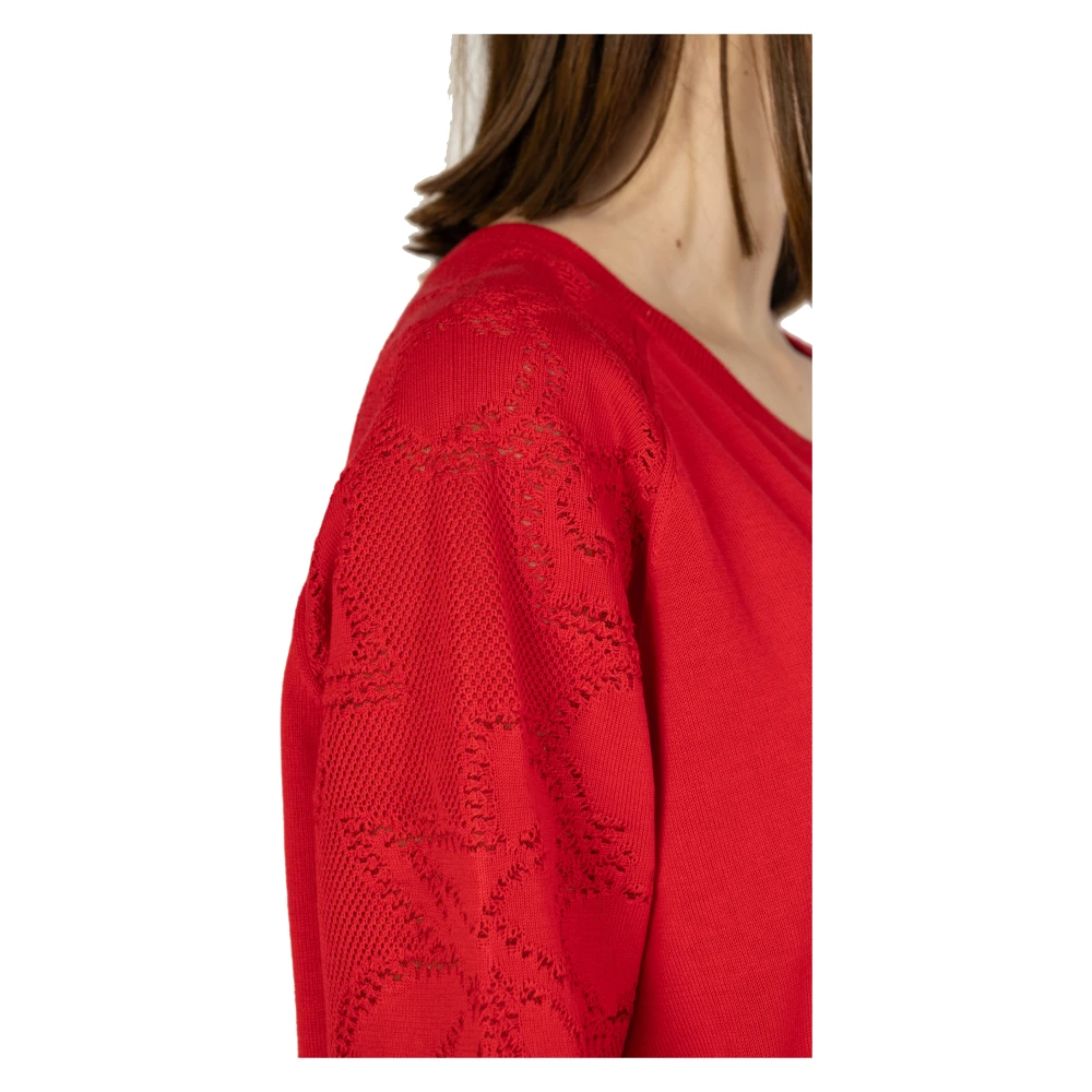 Desigual Round-neck Knitwear Red Dames