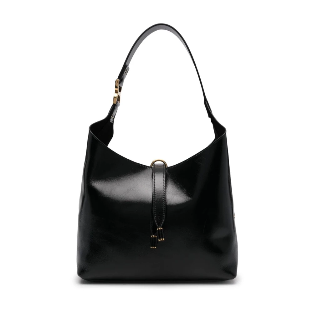 Chloé Zwarte mandtas met gouden details Black Dames