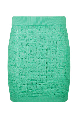 green-monogram-knit-skirt