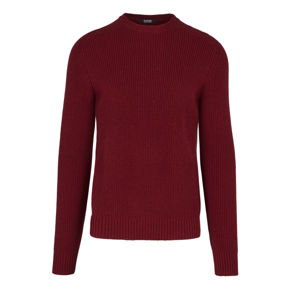 Bomboogie Homme Rouge - Crew-297 Ribbed Sweater - Pulls - Taille: Xl