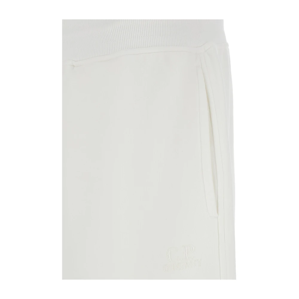 C.P. Company Witte katoenen shorts met elastische taille White Heren