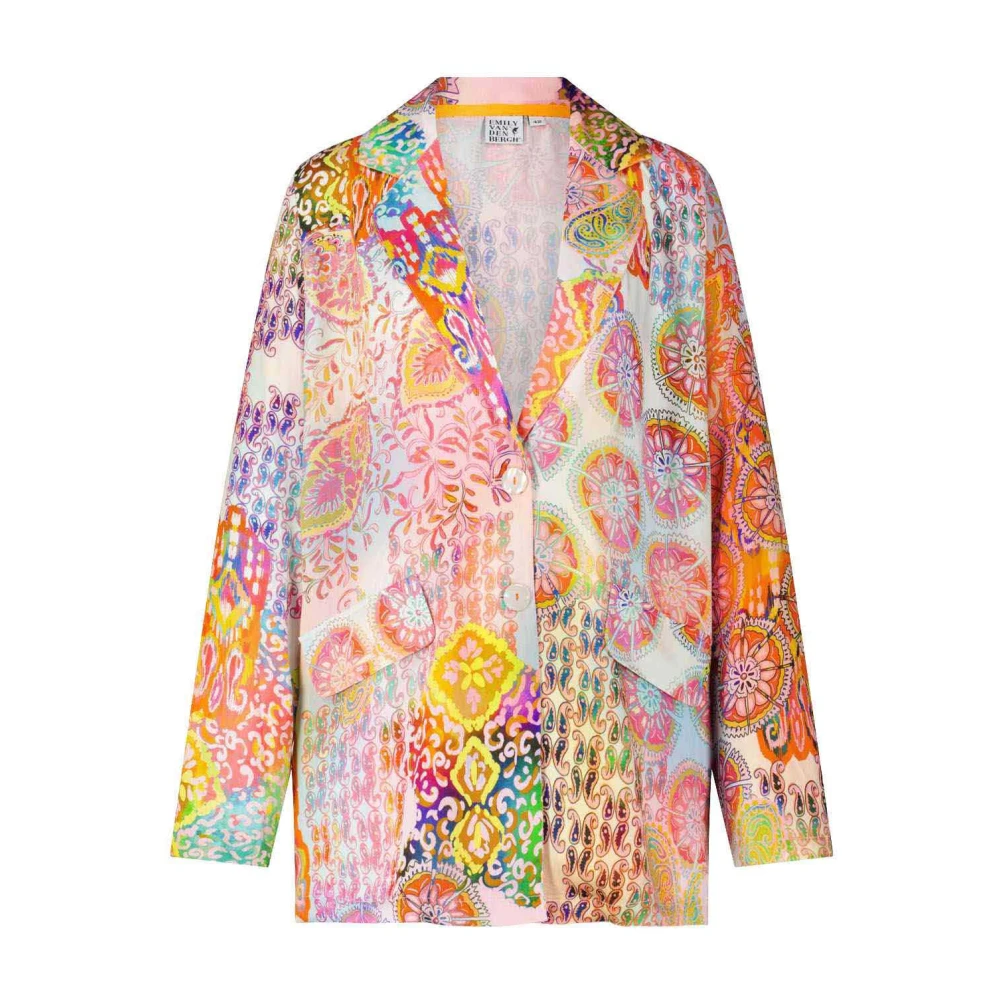 Emily Van den Bergh Kleurrijke Paisley Print Blazer Multicolor Dames