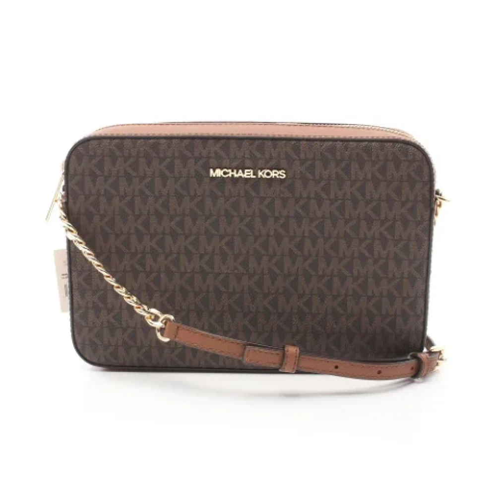 Michael Kors Pre-owned Canvas shoulder-bags Brown Dames