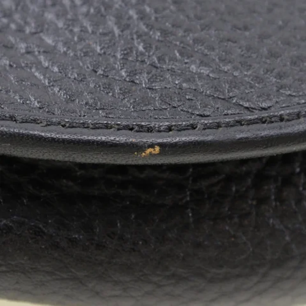 Dior Vintage Pre-owned Leather crossbody-bags Black Dames