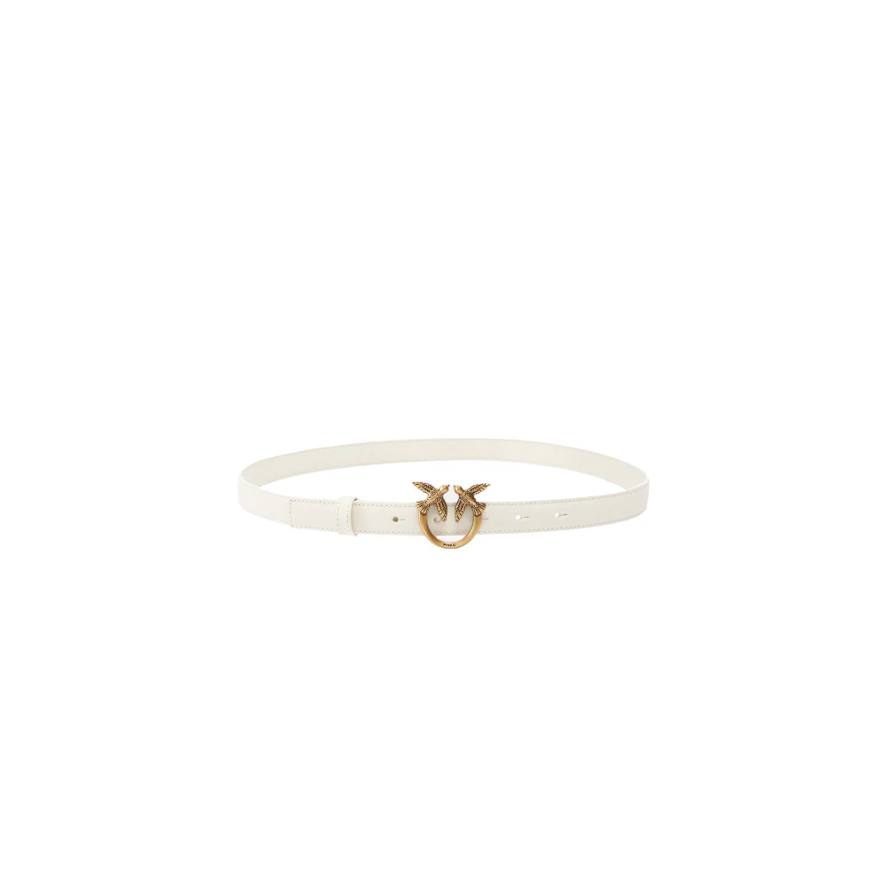 Pinko Women's White Love Berry H2 Belt - Belts - L - Accessories