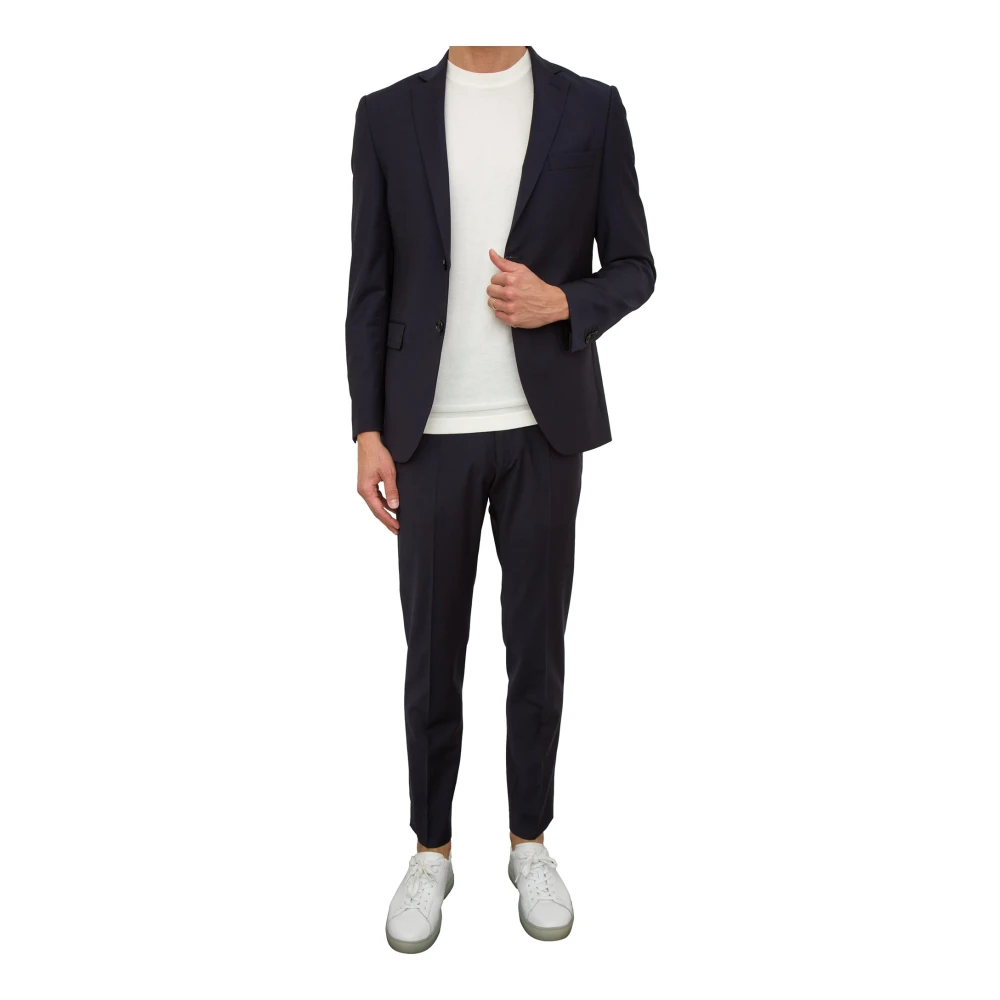 Liu Jo Blauwe Wollen Blazer Jas Blue Heren