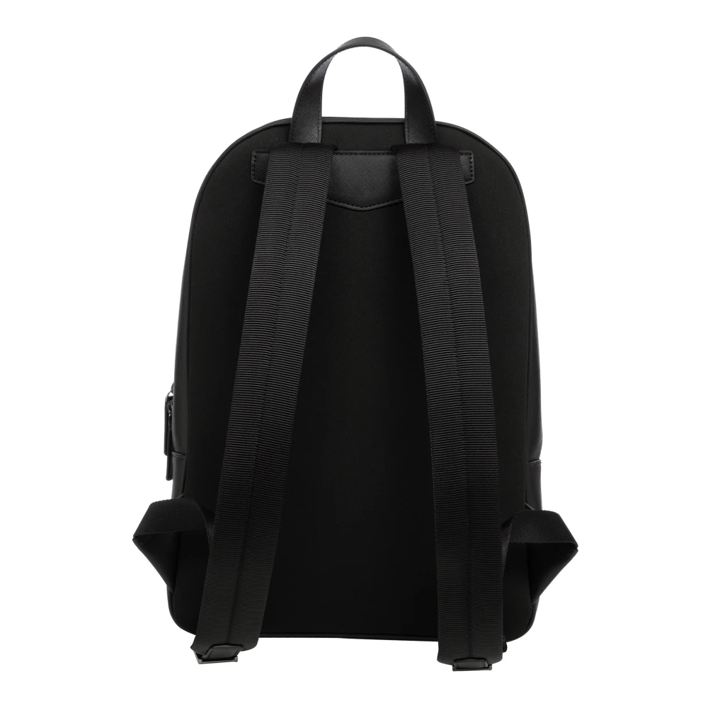Emporio Armani Stijlvolle Rugzak met Rits en Logo Black Heren