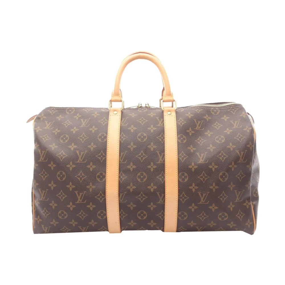Louis Vuitton Vintage Women's Brown Pre-Owned Monogram Canvas Weekend Bag