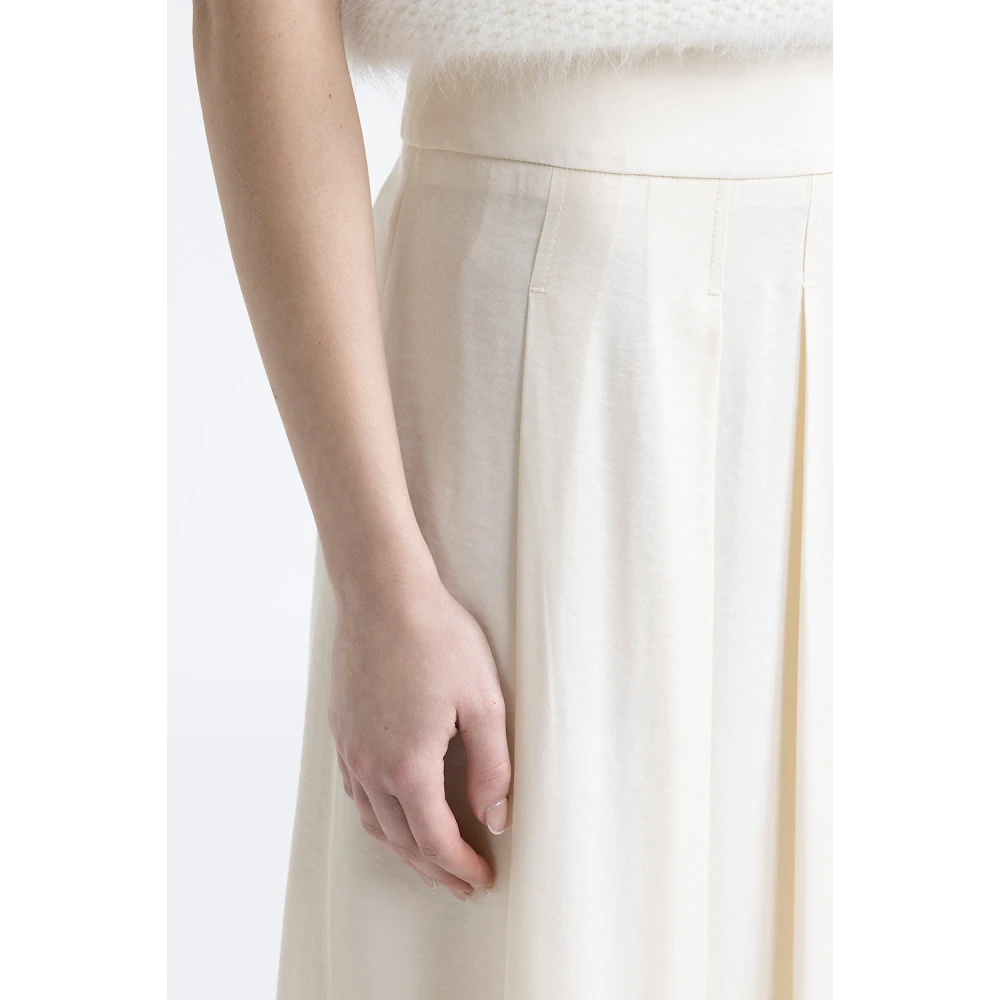 PESERICO Zachte touch viscose mix rok Beige Dames