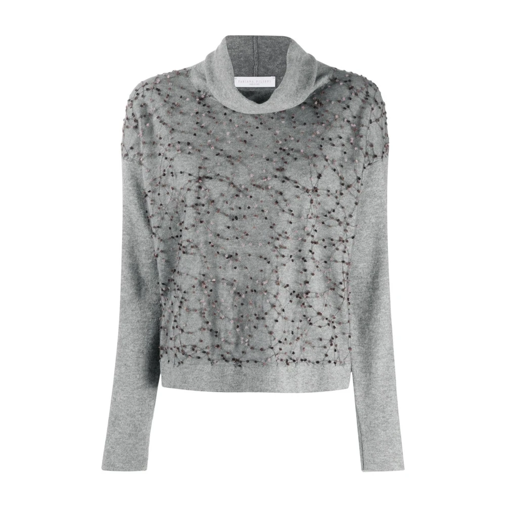 Fabiana Filippi Luxe gebreide kleding voor vrouwen Gray Dames