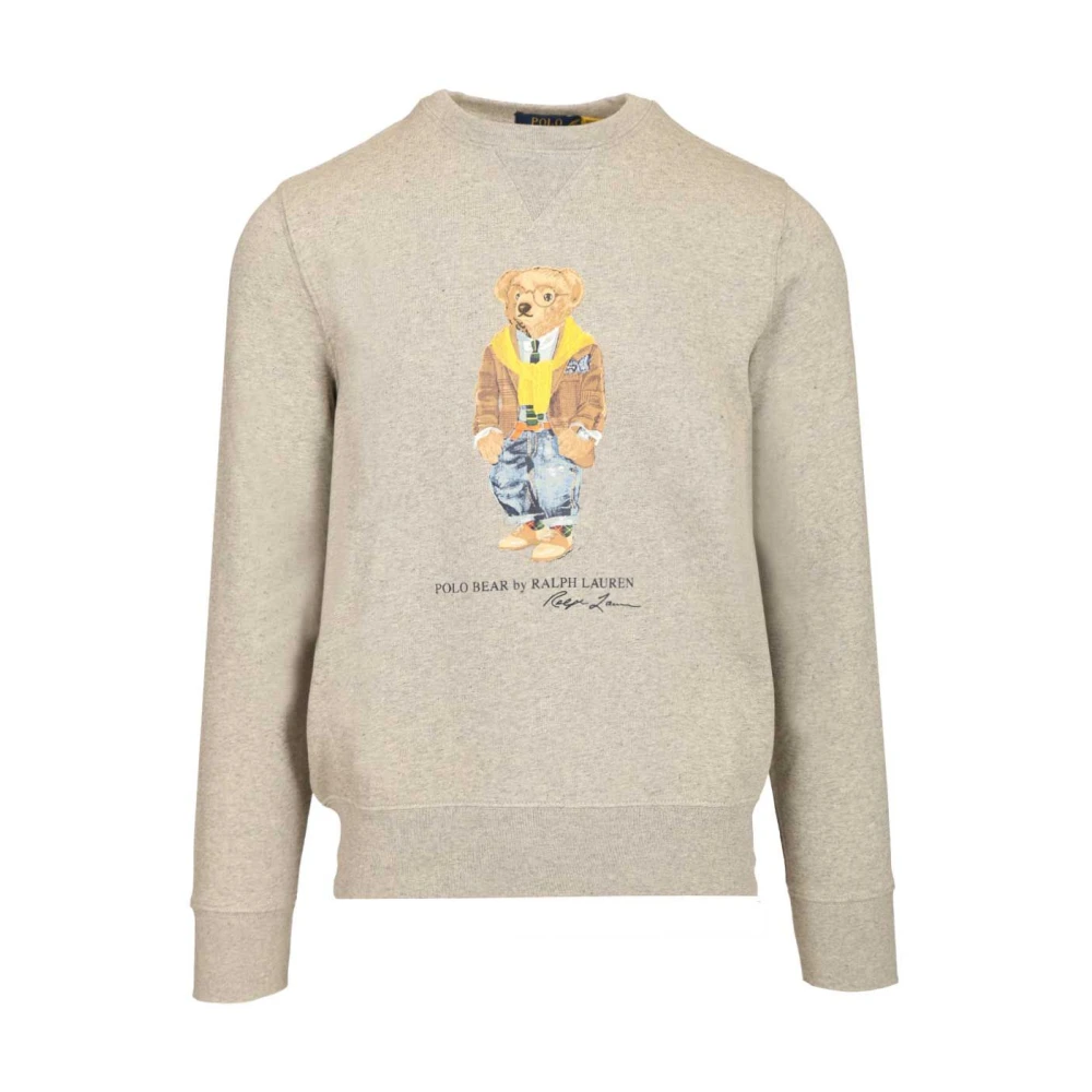 Polo Ralph Lauren Herren Grau – Sweatshirt In Mit Bärenmotiv - Bild 2