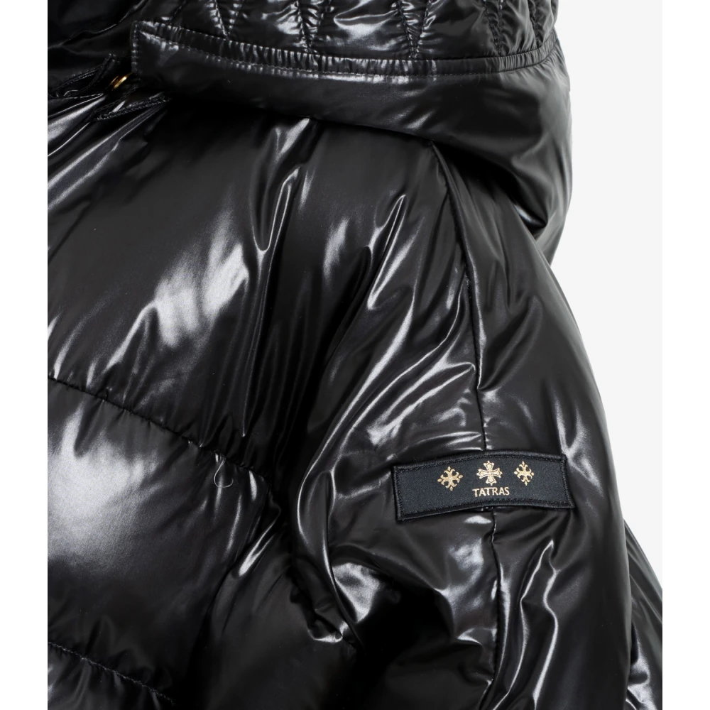 Tatras Zwarte Nylon Jas met Afneembare Capuchon Black Dames