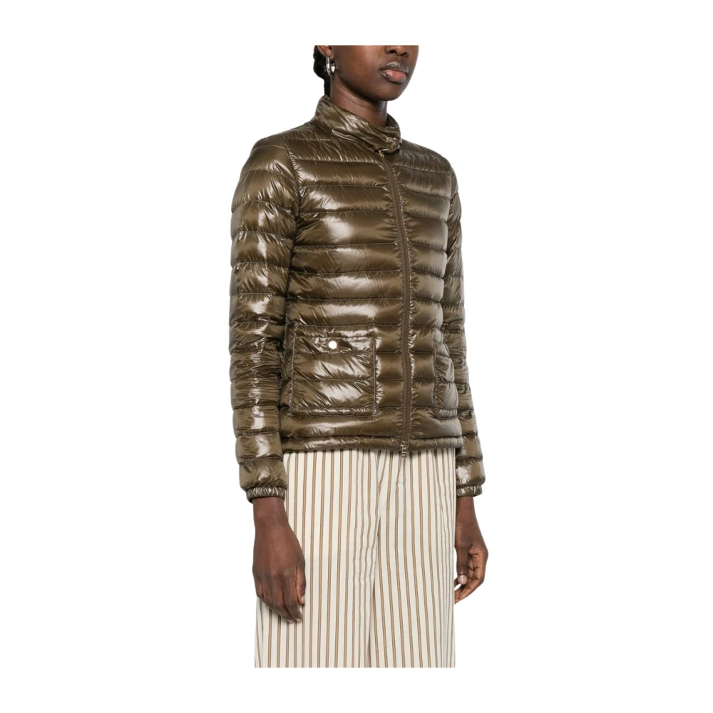 Herno Women's Green Winter Jackets, L, Nylon Short Down Jacket