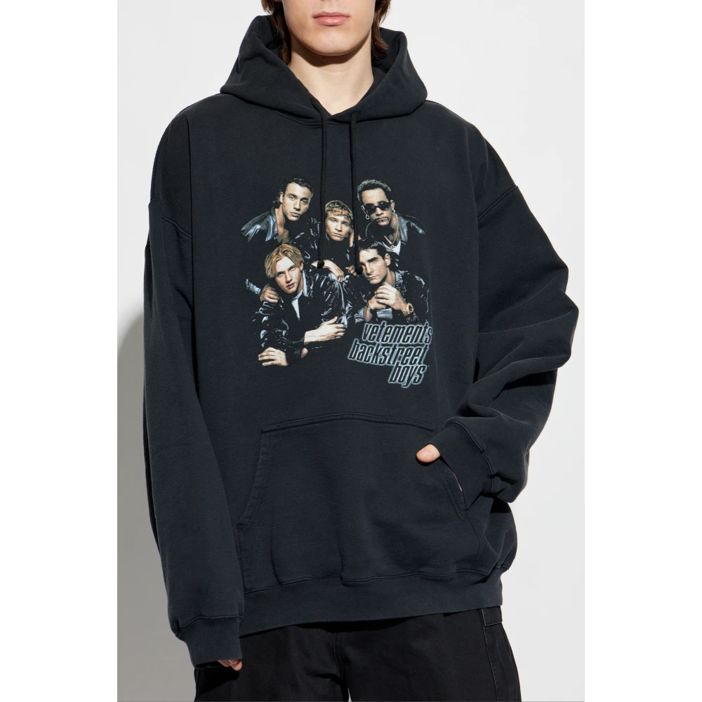 Vetements Bedrukte Sweatshirt Black Heren